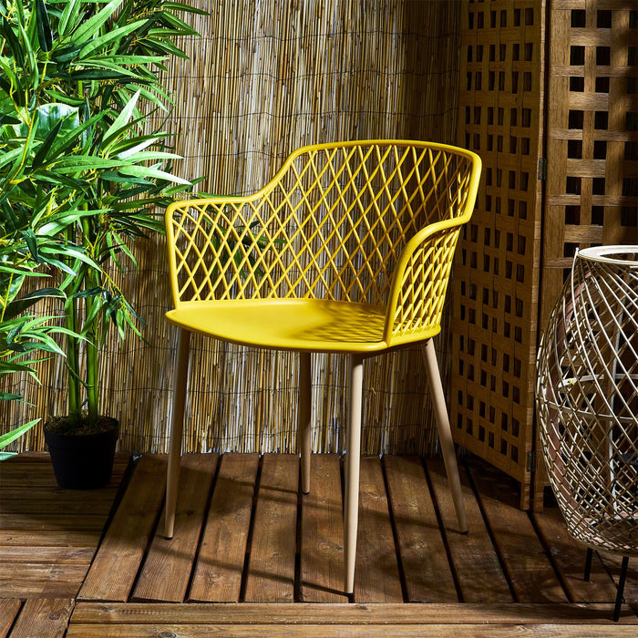 MALAGA YELLOW OUTDOOR CHAIR