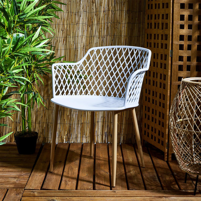 MALAGA WHITE OUTDOOR CHAIR