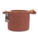 COTTON BASKET TERRACOTTA OCHRE IVORY X3