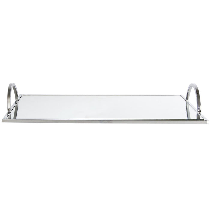 SILVER MIRROR SERVING TRAY 35X20CM M6