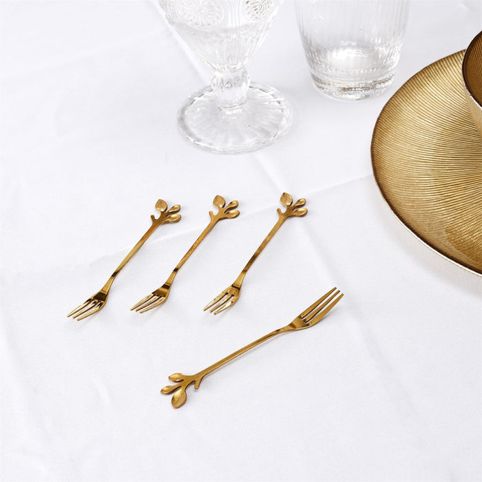 X4 GOLDEN DESSERT FORK