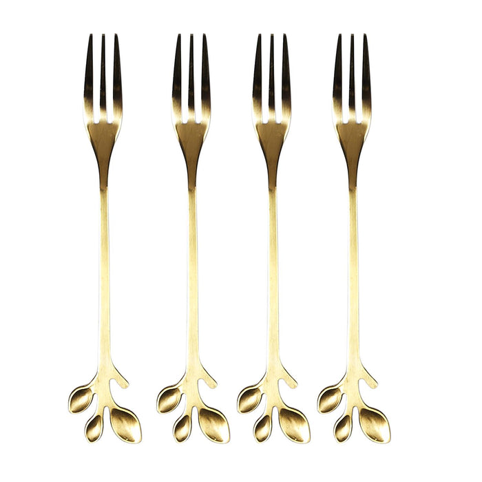 X4 GOLDEN DESSERT FORK