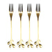 X4 GOLDEN DESSERT FORK
