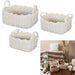 X3 WHITE KNIT BASKET