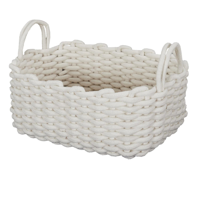 X3 WHITE KNIT BASKET