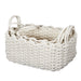 X3 WHITE KNIT BASKET