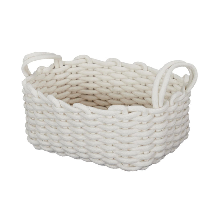 X3 WHITE KNIT BASKET