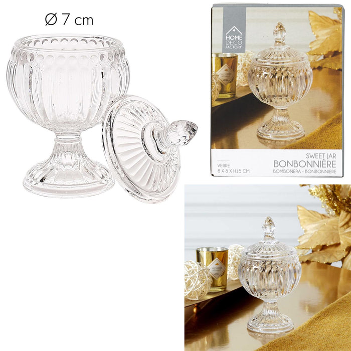 BONBONNIERE RONDE SUR PIED H15CM