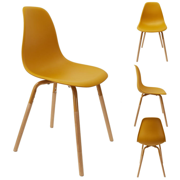 SCANDINAVIAN CHAIR PP PHENIX MUSTARD