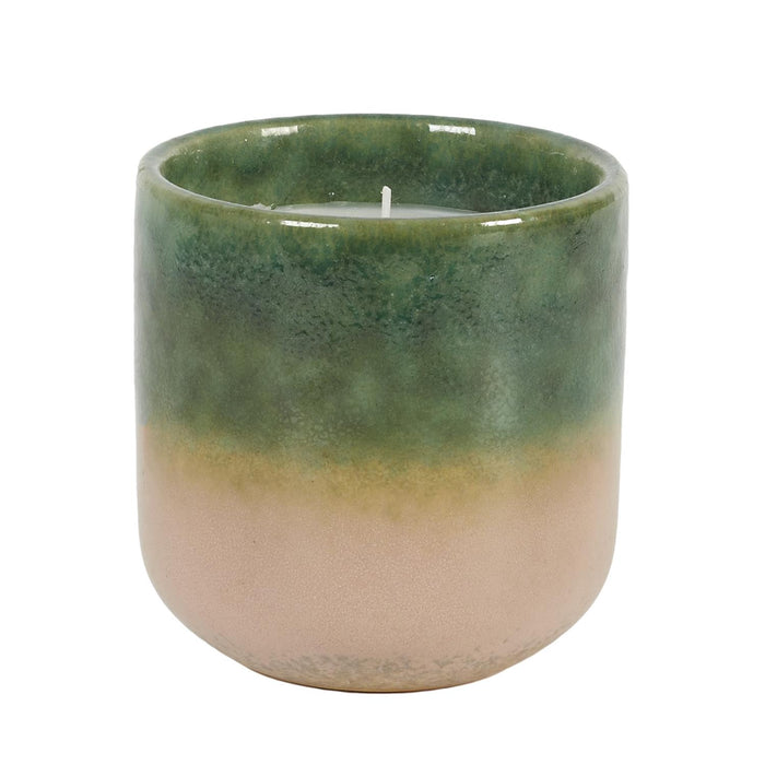 1 piece - GLAZE CERAMIC SCENTED CANDLE H9CM - for color option contact us on 03 46 45 47