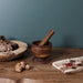 ACACIA MORTAR AND PESTLE D12CM