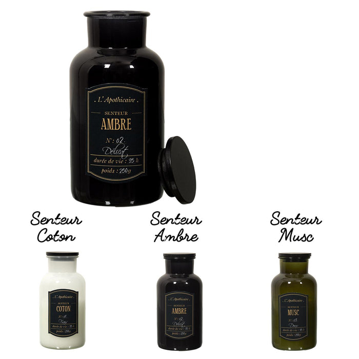 1 piece - PERFUMED CANDLE ALCHEMIST JAR H16CM - for color option contact us on 03 46 45 47