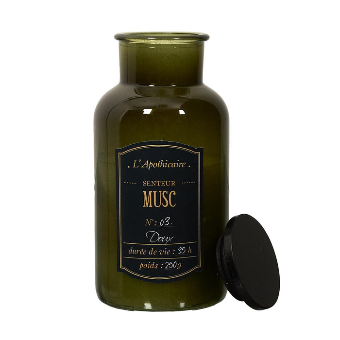 1 piece - PERFUMED CANDLE ALCHEMIST JAR H16CM - for color option contact us on 03 46 45 47