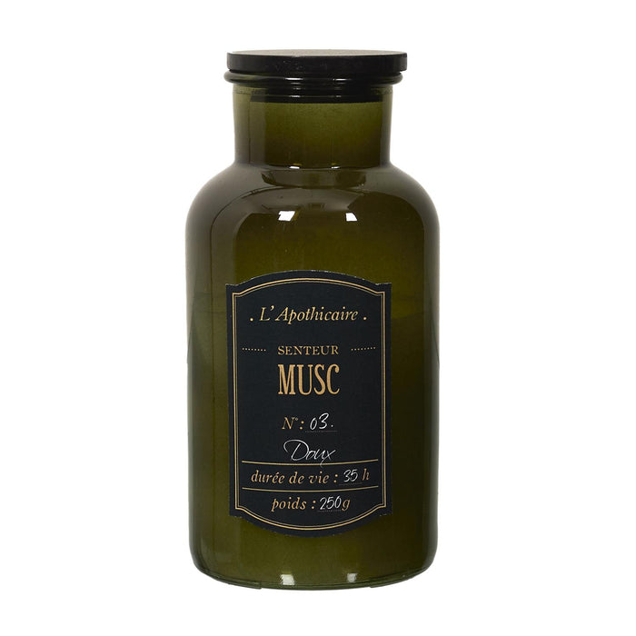 1 piece - PERFUMED CANDLE ALCHEMIST JAR H16CM - for color option contact us on 03 46 45 47