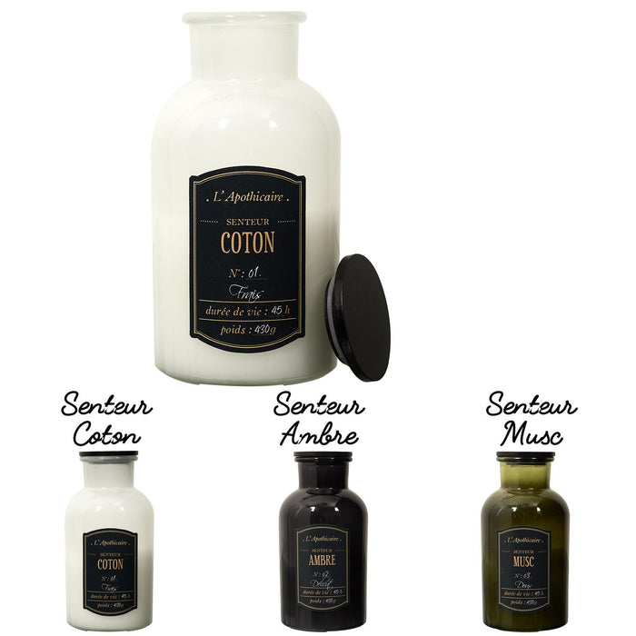 1 piece - PERFUMED CANDLE ALCHEMIST FLASK H20CM - for color option contact us on 03 46 45 47