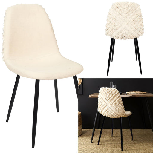 MORA CHAIR METAL FEET BLACK