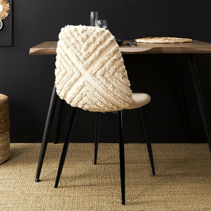 MORA CHAIR METAL FEET BLACK