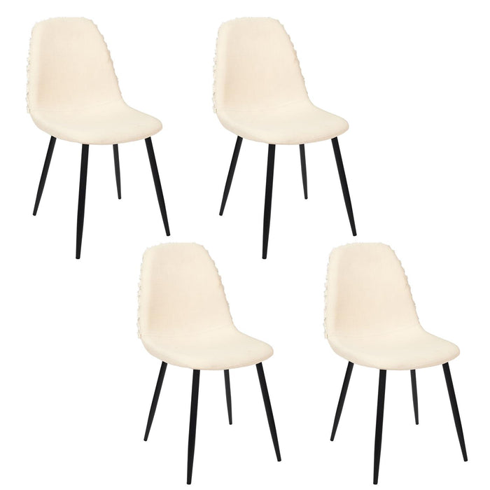 MORA CHAIR METAL FEET BLACK