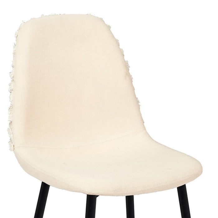 MORA CHAIR METAL FEET BLACK