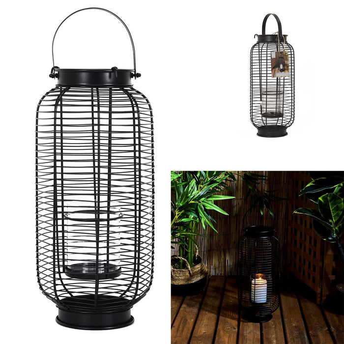 LANTERN IN WIRE METAL H42.5CM