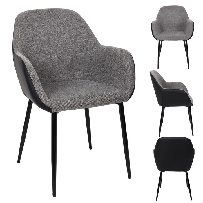 MEMPHIS CHAIR GREY AND BLACK