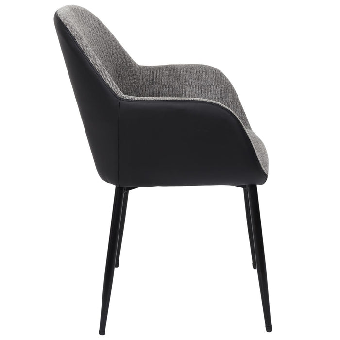 MEMPHIS CHAIR GREY AND BLACK
