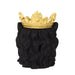 BLACK LION POT HOLDER GOLDEN CROWN D16CM
