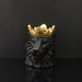 BLACK LION POT HOLDER GOLDEN CROWN D16CM