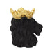 BLACK LION POT HOLDER GOLDEN CROWN D16CM
