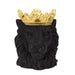 BLACK LION POT HOLDER GOLDEN CROWN D16CM