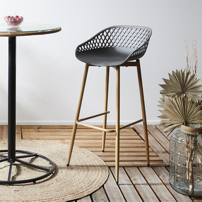 BAR STOOL MALAGA GREY M2
