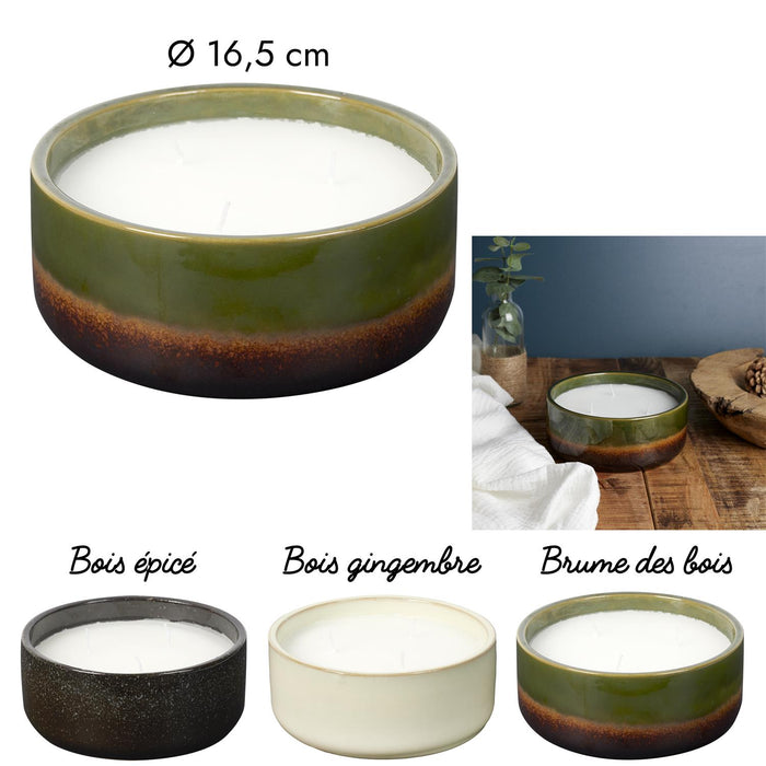 GLAZE CERAMIC SCENTED CANDLE D16.5CM