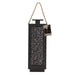 METAL LANTERN OPENWORK BLACK X2