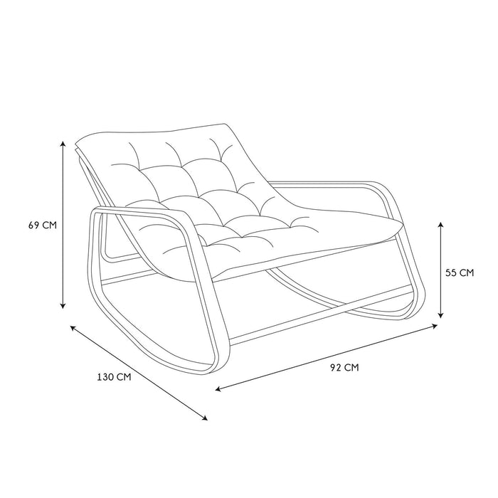 MIAMI IMITATION WOOD ROCKING CHAIR M1