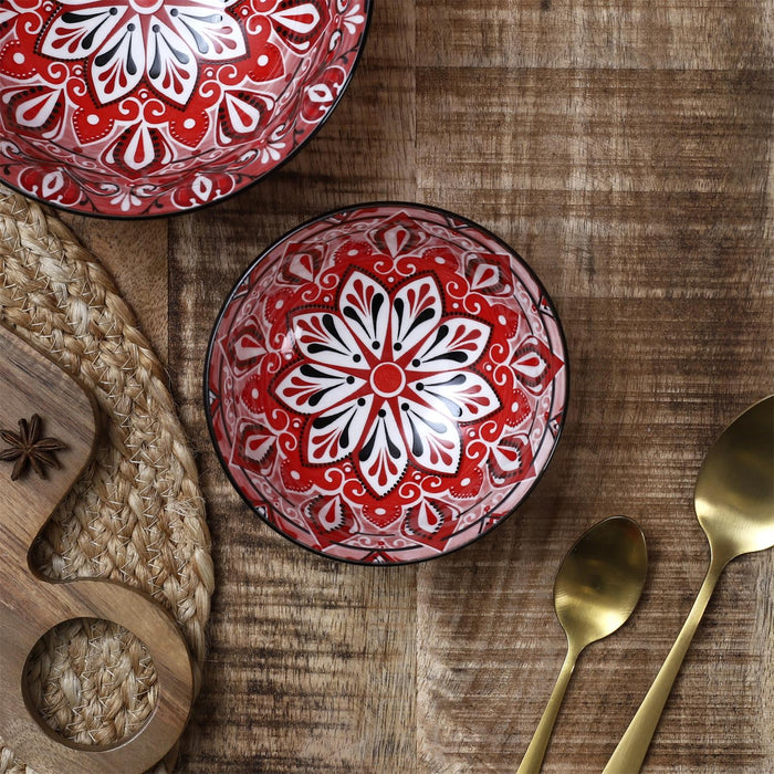 D12CM A1IN6 RED JAIPUR BOWL