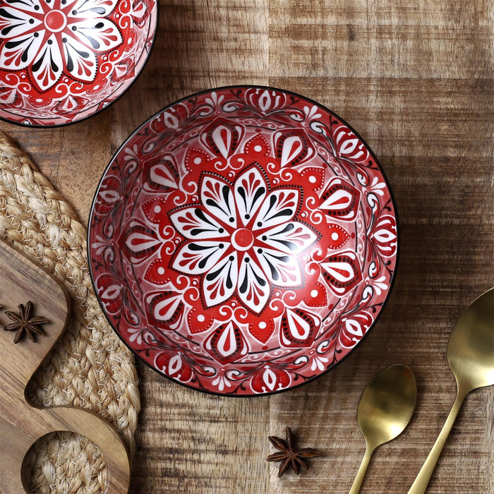 RED JAIPUR SALAD BOWL D21CM A1IN6