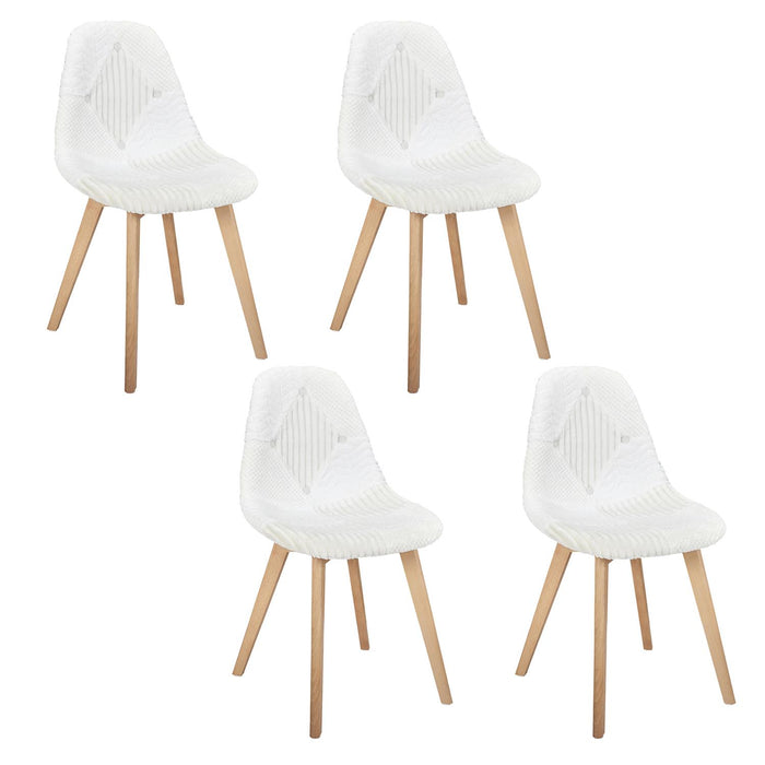 SCANDINAVIAN CHAIR PATCHWORK WHITE