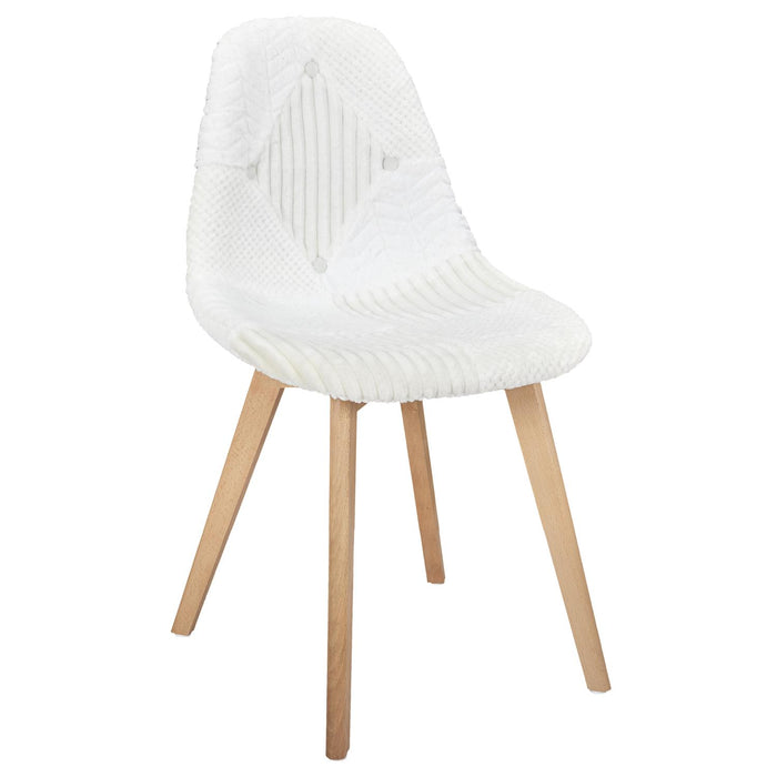 SCANDINAVIAN CHAIR PATCHWORK WHITE