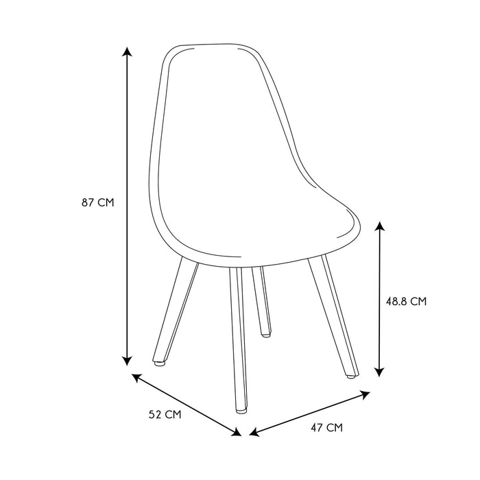 SCANDINAVIAN CHAIR PATCHWORK WHITE