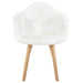 PATCHWORK WHITE SCANDINAVIAN ARMCHAIR