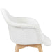 PATCHWORK WHITE SCANDINAVIAN ARMCHAIR