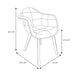PATCHWORK WHITE SCANDINAVIAN ARMCHAIR