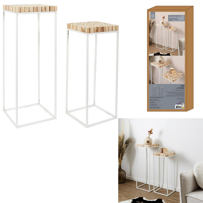 ROUND NESTING SEAT X2