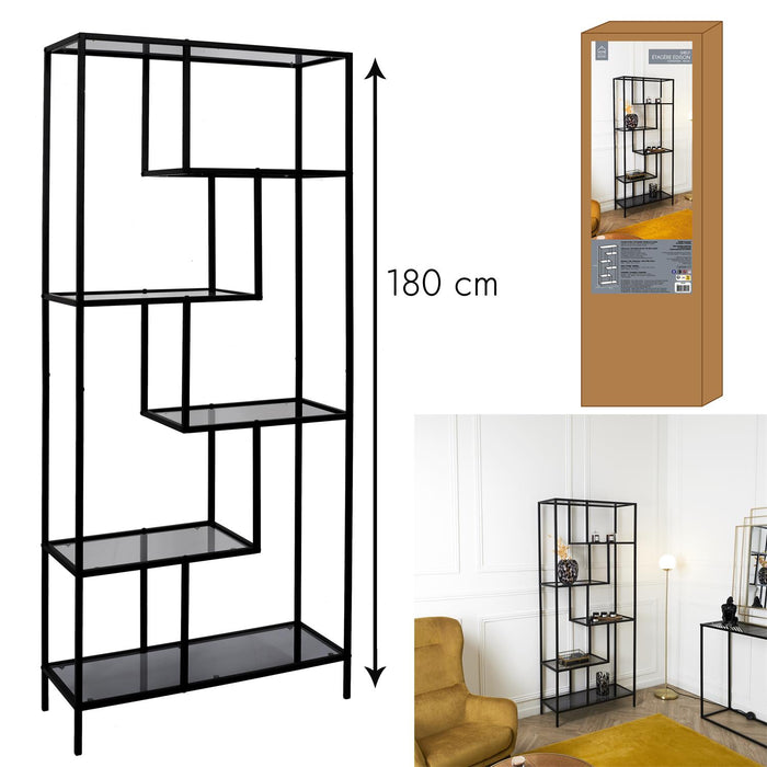 EDISON GLASS SHELF 80X30X180CM