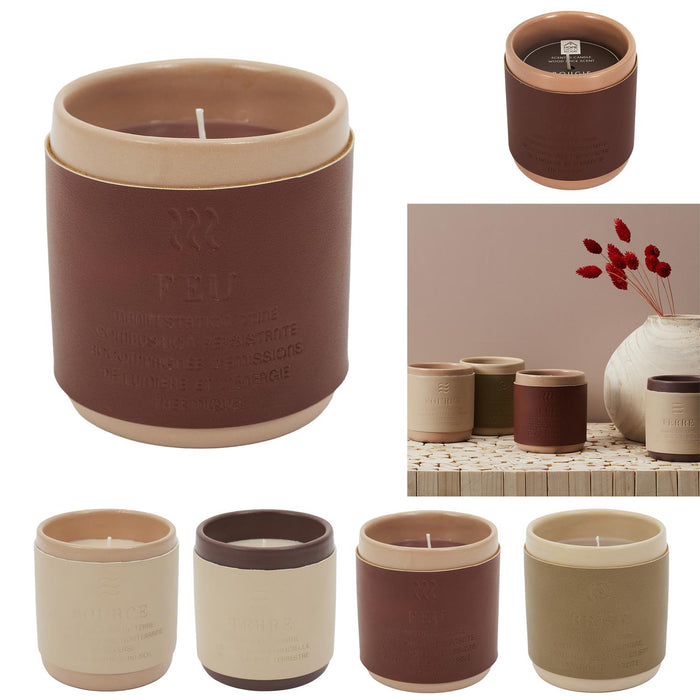 1 piece - CERAMIC SCENTED CANDLE 4 ELEMENTS - for color option contact us on 03 46 45 47