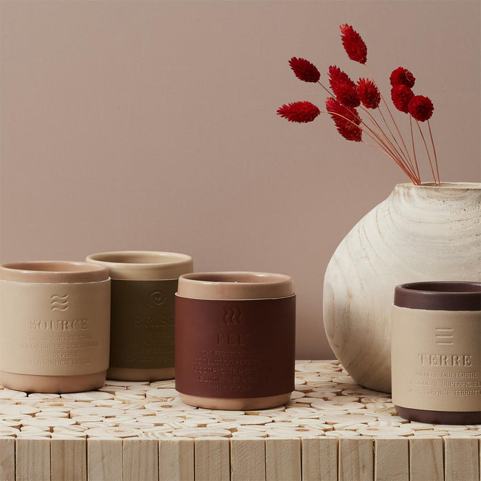 1 piece - CERAMIC SCENTED CANDLE 4 ELEMENTS - for color option contact us on 03 46 45 47