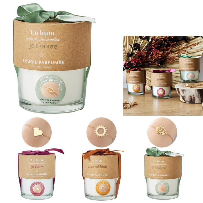 1 piece - SCENTED CANDLE JEWELLERY TOP CRAFT - for color option contact us on 03 46 45 47