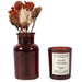 1 piece - SCENTED CANDLE AND DRIED FLOWERS - for color option contact us on 03 46 45 47