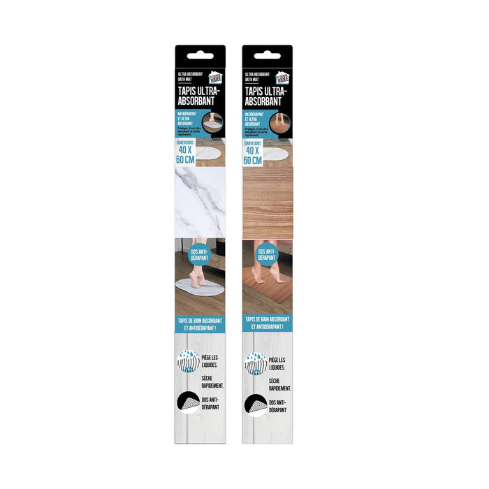 1 piece - ULTRA ABSORBENT BATH MAT 40X60CM - for color option contact us on 03 46 45 47