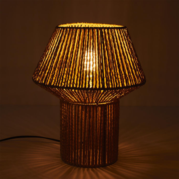 TABLE LAMP SHADE ROPE EFFECT